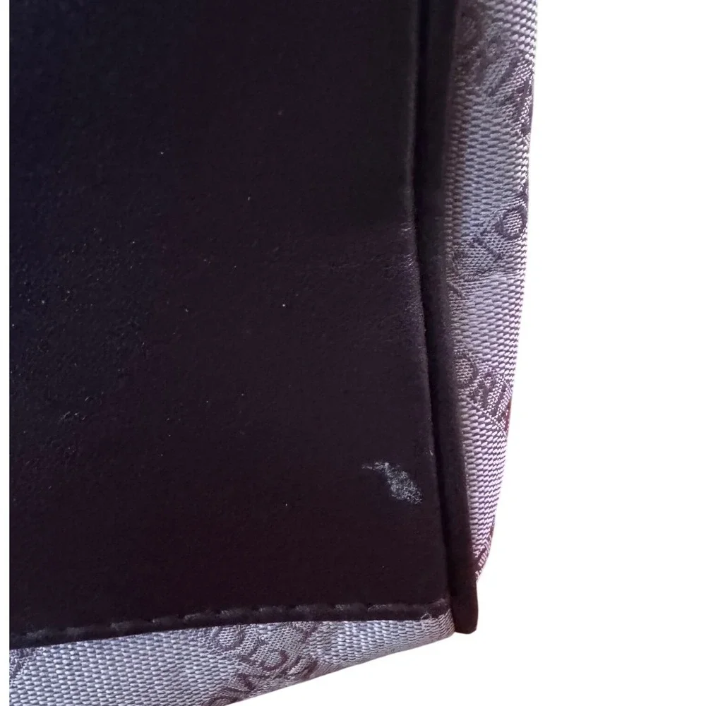 Victorias Secret Logo Monogram light pinkish grey Brown Y2K Dome Bag 13x8x4